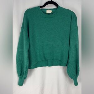 Dreamers by Debut Green Sweater Size Large